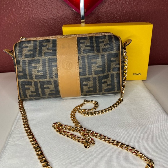 Vintage Fendi Zucca Crossbody - Picture 2 of 11